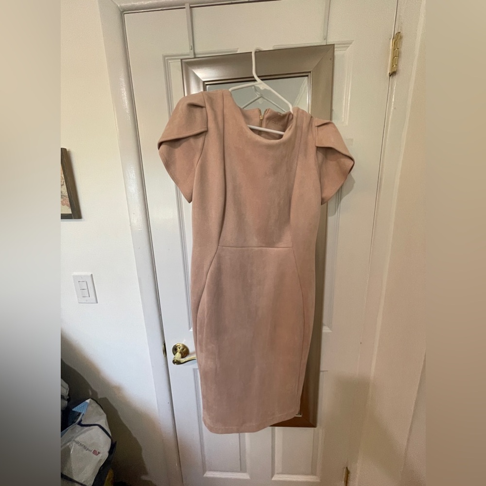 Brand new suede, plush dress. Perfect for work events conferences & events